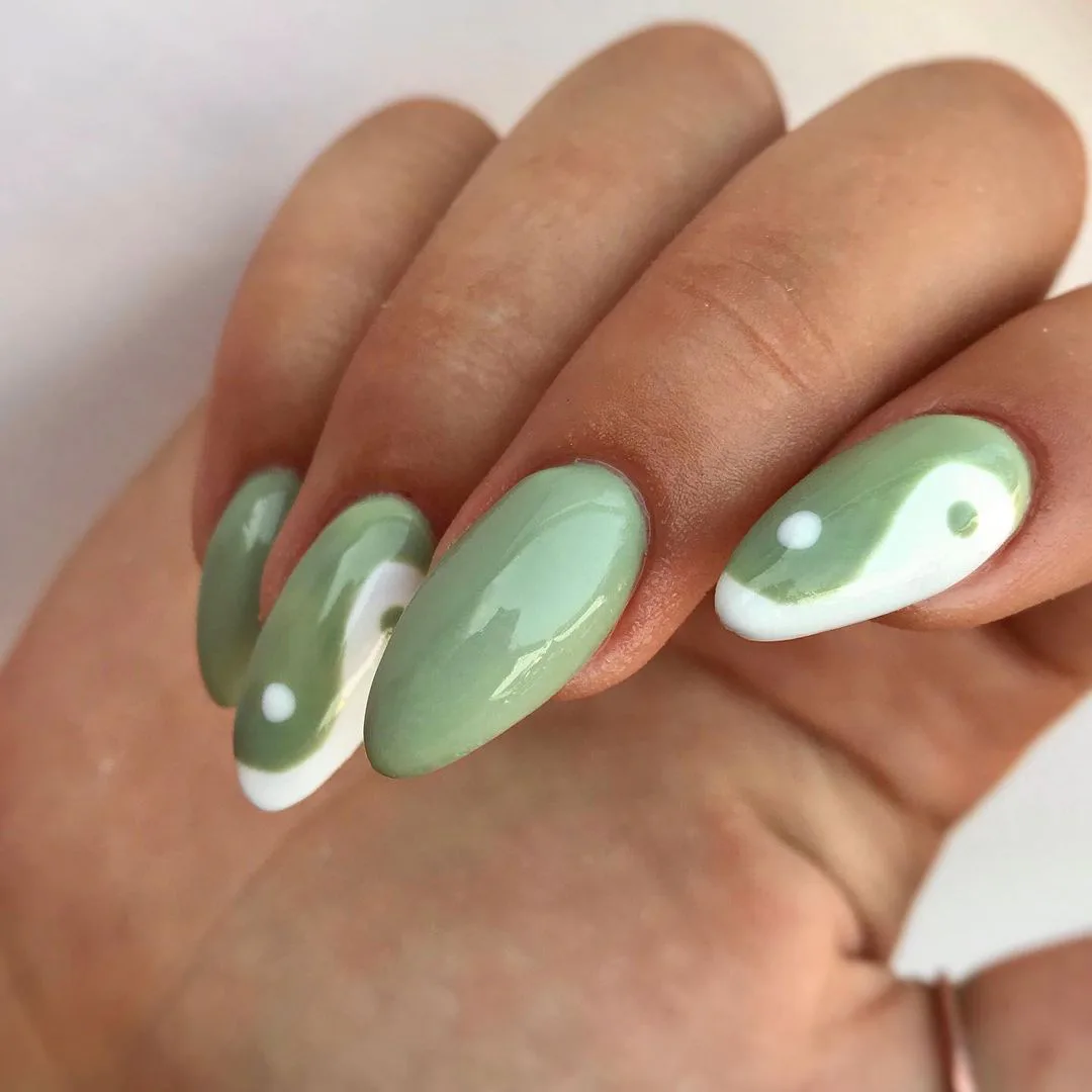 Sage Green Nails Are 2021's Mani Trend