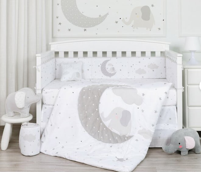Mccarroll Good Moon'n 5 Piece Crib Bedding Set