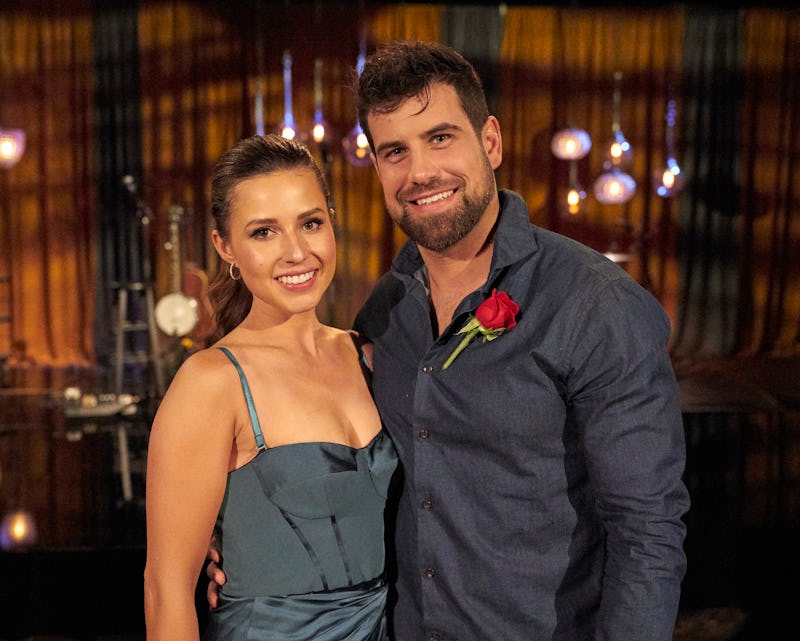 Katie Thurston and Blake Moynes behind the scenes of 'The Bachelorette' via ABC's press site