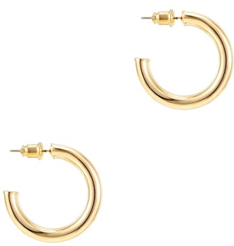 PAVOI Gold Plated Hoop Earrings