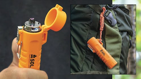 windproof lighter in use