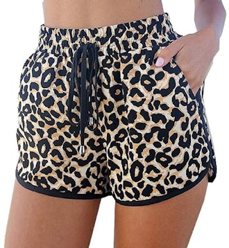 Kafeimali Leopard Beach Shorts