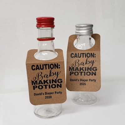 etsy TiaZoeyTeaStained, Caution Baby Making Potion Tags , 25 Ct. 
