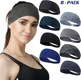 DASUTA Women's Sport Headbands (8-Pack)