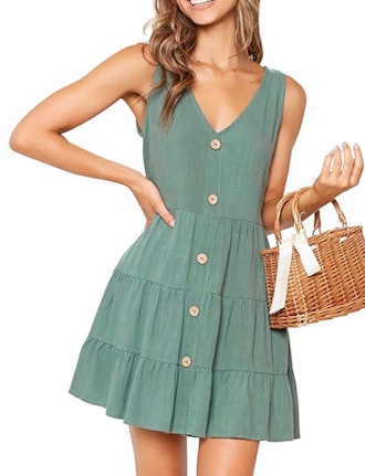MITILLY Button Down Swing Dress