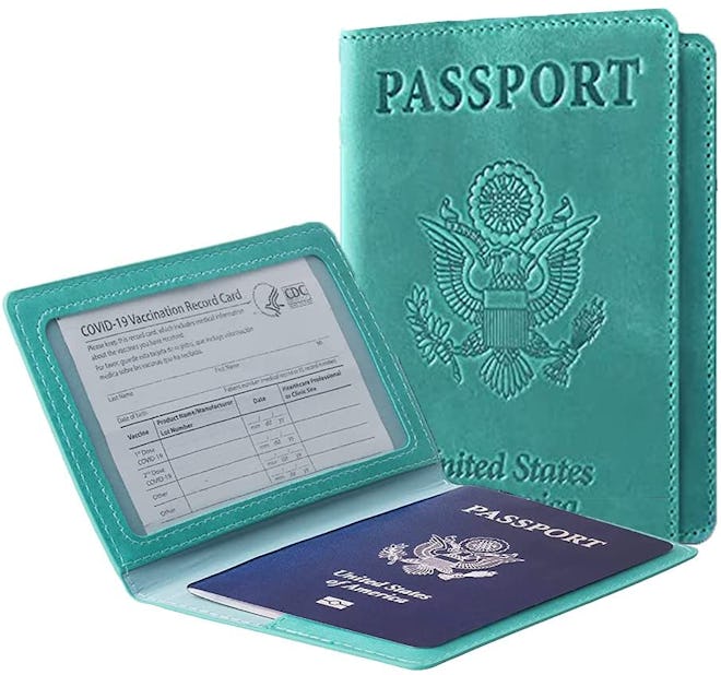 Ciana Leather Passport and Vaccine Card Holder