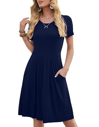 DouBCQ Pleated Loose Dress