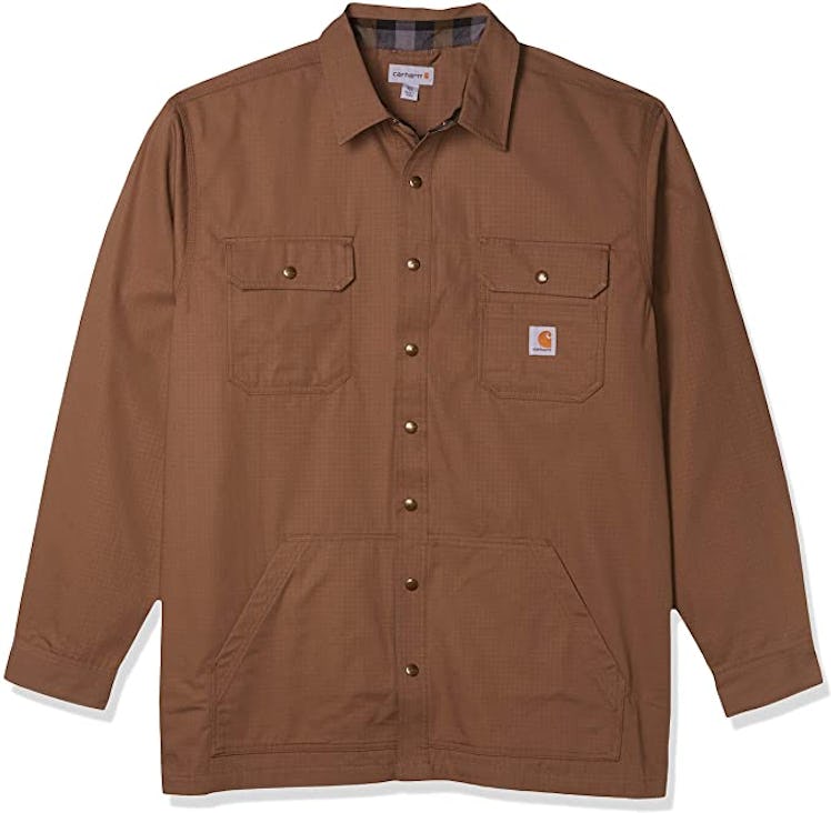 Carhartt Loose Fit Ripstop Flannel-Lined Shirt Jacket