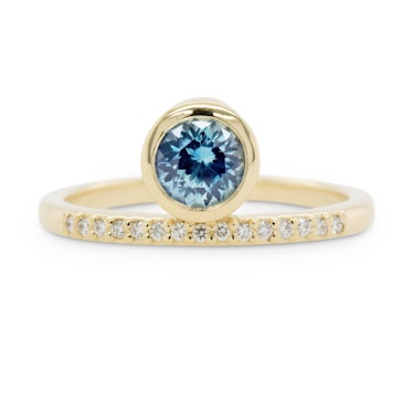 Juno Blue-Teal Sapphire Engagement Ring