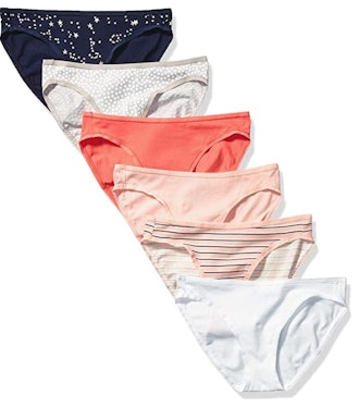Amazon Essentials Cotton Stretch Bikini Panty (5-Pack)