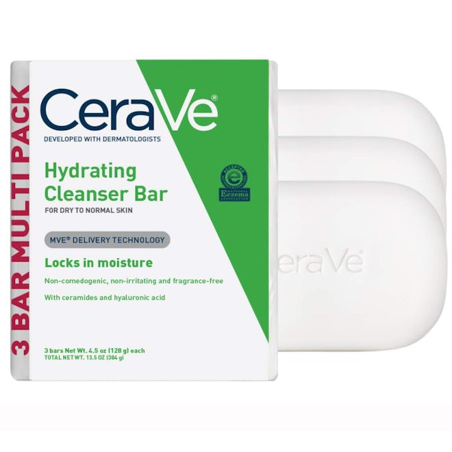 CeraVe Hydrating Cleanser Bar (3-Pack)