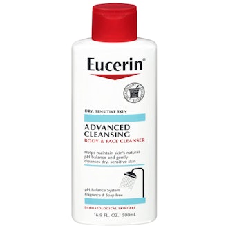 Eucerin Advanced Cleansing Body and Face Cleanser, 16.9 Oz.