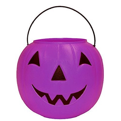 Halloween Pumpkin Candy Bucket - Purple