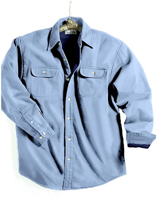 TRM Cotton Tahoe Stonewashed Fleece Denim Shirt Jacket