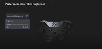 A screenshot from Tom Warren's demonstration video of Xbox's new night mode feature 