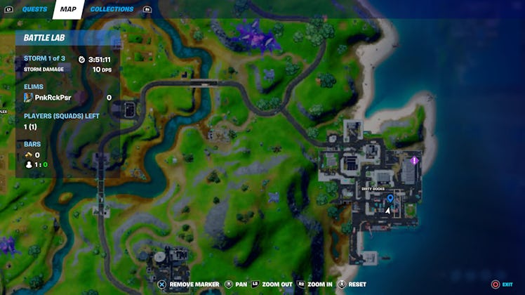 fortnite armored batman location map