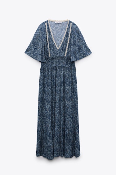 Zara Printed Midi Dress