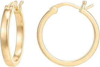 PAVOI 14K Gold Plated Lightweight Hoops