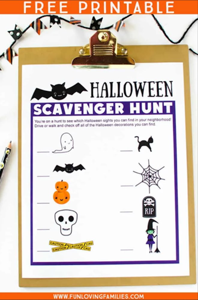 Halloween Scavenger Hunt In Pictures