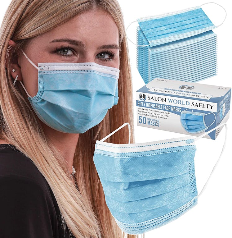 TCP Global Disposable Face Masks (50-Pack)