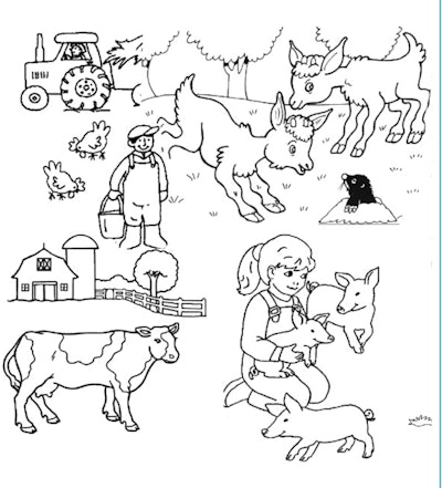 Farm Coloring Page