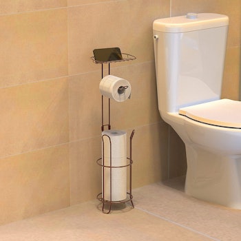 SimpleHouseware Toilet Paper Holder Stand 