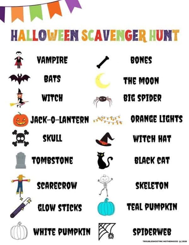Fun Halloween Scavenger Hunt For Kids