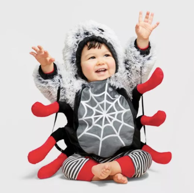 Baby dressed as a spider