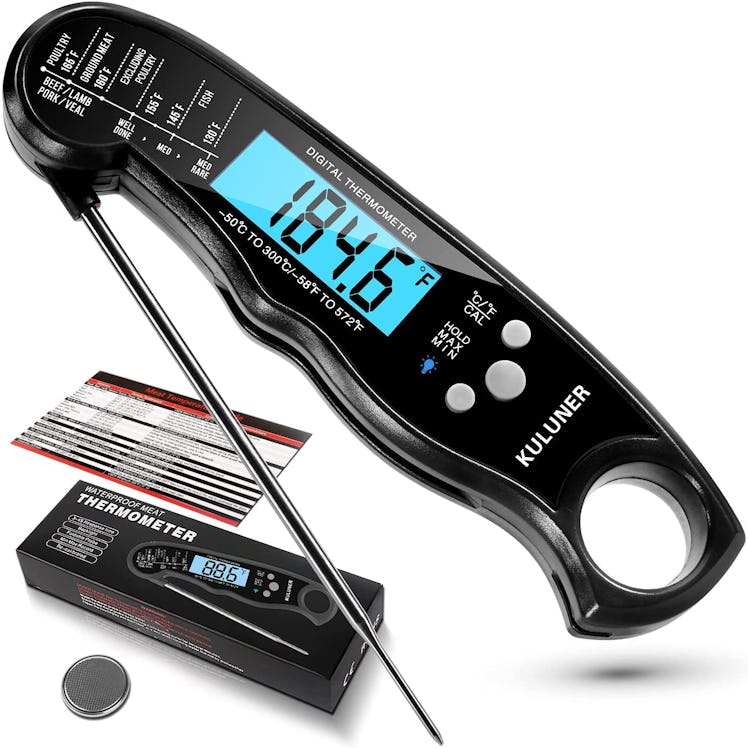 KULUNER Waterproof Digital Instant Read Meat Thermometer