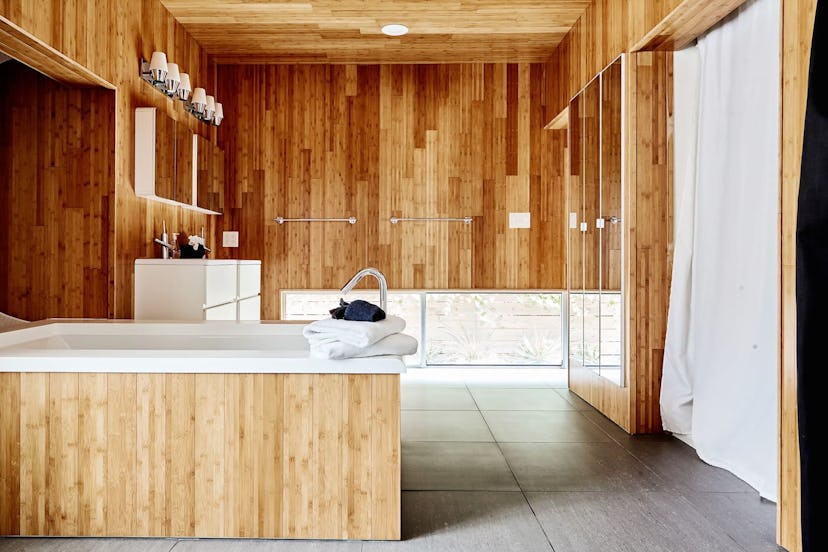 luxury Airbnb bathroom in Austin, Texas.