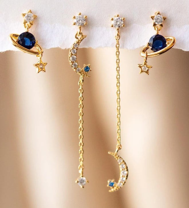 Girls Crew Sapphire Twilight Earring Set