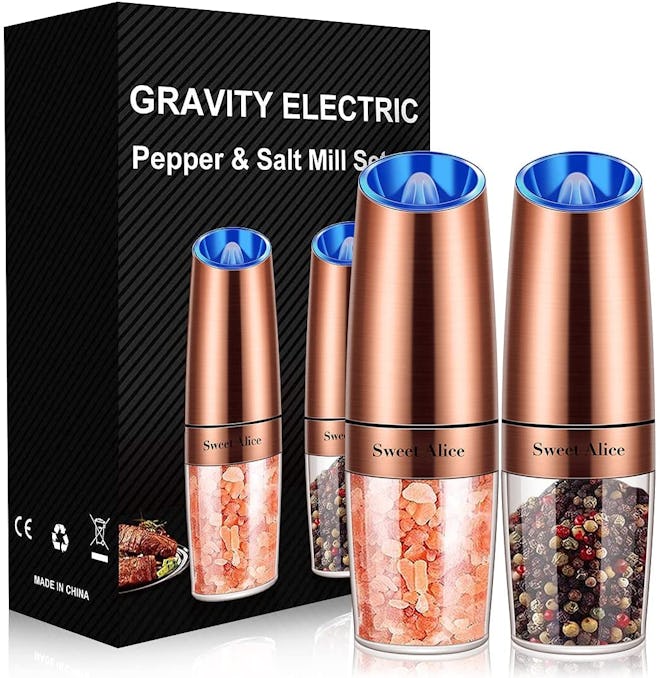 Sweet Alice Gravity Electric Pepper and Salt Grinder Set