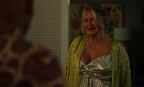 Jennifer Coolidge crying in 'The White Lotus.'