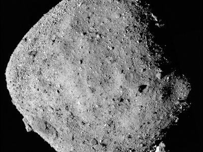 The near Earth asteroid Bennu.