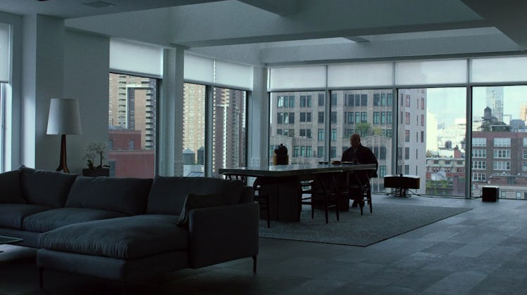Wilson Fisk sitting in his penthouse apartment in Daredevil