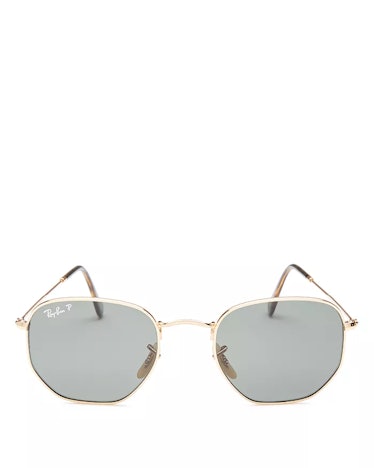 Metal sunglasses: Ray-Ban Unisex Icons Polarized Hexagonal Sunglasses from Ray-Ban, available to sho...