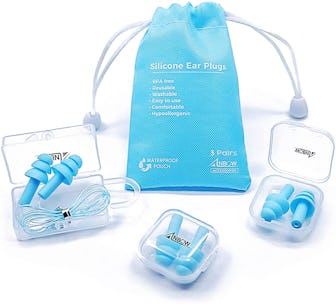 ANBOW Reusable Silicone Earplugs (2 Pairs)