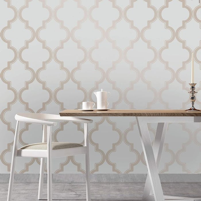 Tempaper Bronze and Gray Wallpaper