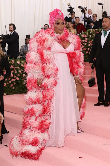 Lizzo in pink at the Met Gala. 