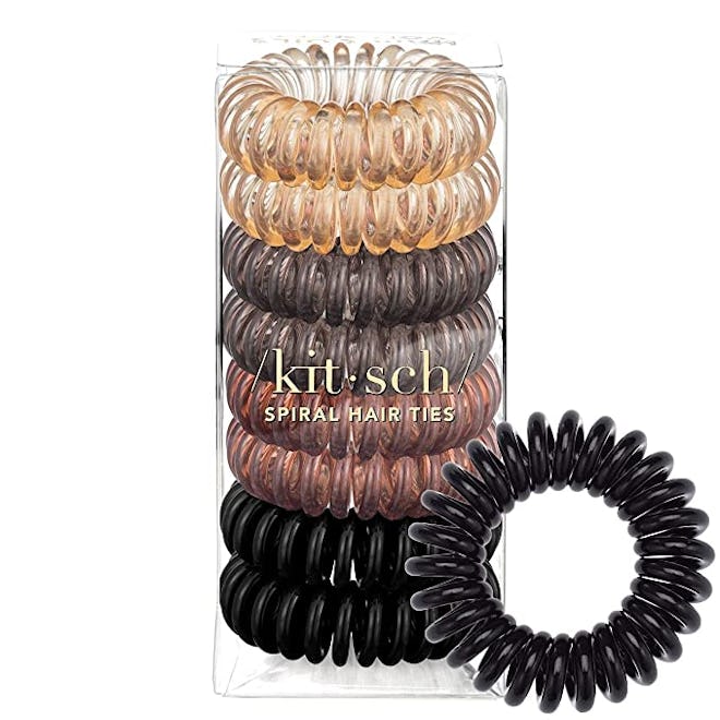 Kitsch Spiral Hair Ties (8-Piece)
