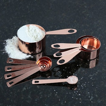 Steelware Central Copper Measuring Cups and Spoons (9-Pieces)