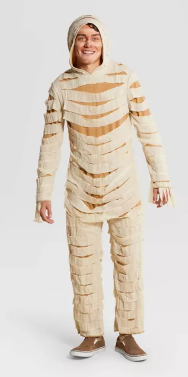Adult Mummy Halloween Costume Jumpsuit