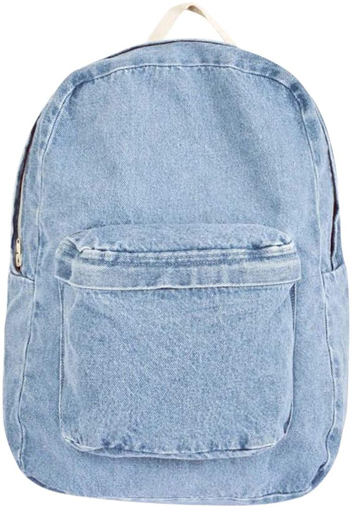 american apparel denim backpack back to school