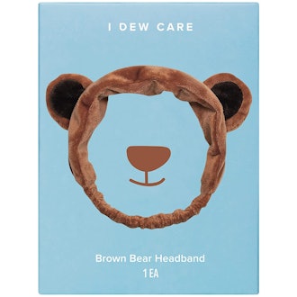 I DEW CARE Brown Bear Face Wash Headband