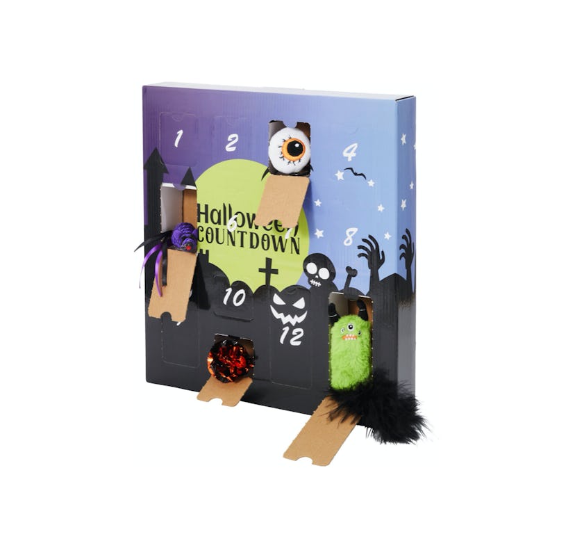 Chewy's cat Halloween advent calendar is filled with 13 unique toys for your feline.