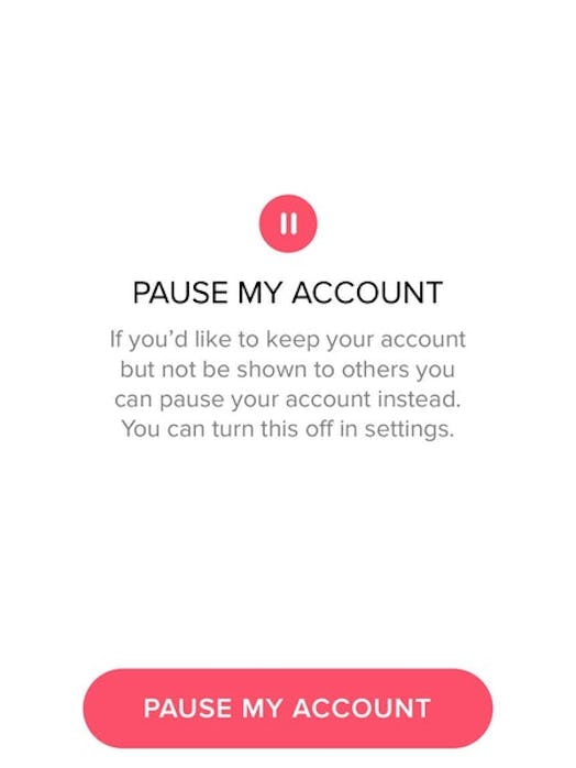 How to pause your Tinder account