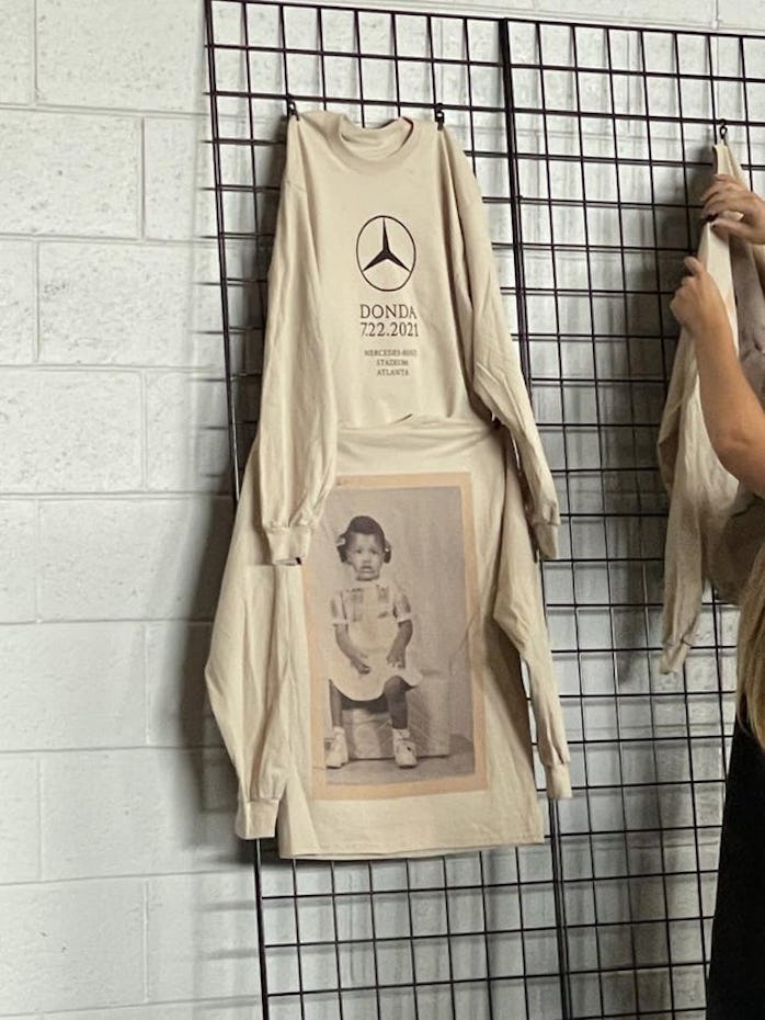 kanye west yeezy donda listening party merchandise atlanta fashion