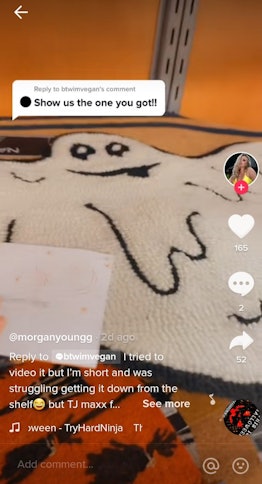 Here are different rugs that look similar to TikTok's viral ghost rug for Halloween.