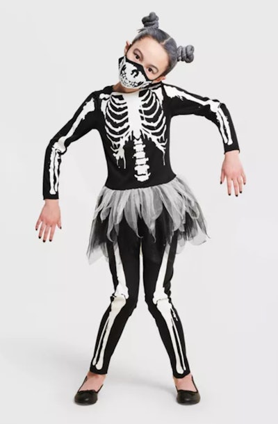 Kids' Skeleton Halloween Costume Dress