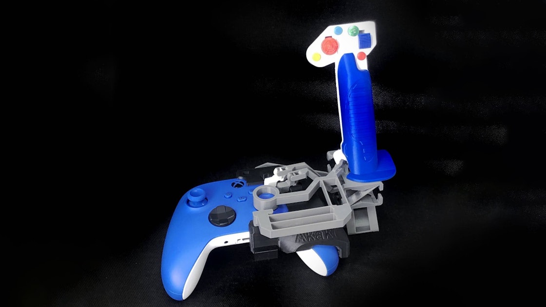 r 3D prints wacky 'Microsoft Flight Simulator' joystick for Xbox  controller